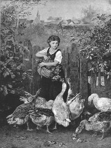 'First Come, First Served, after L Knaus 1891. Creator: Unknown