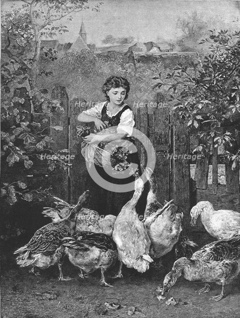 ''First Come, First Served, after L Knaus', 1891. Creator: Unknown.