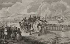 First Carlist War, (1833-1840): Military review of 1st January 1834, under the presidency of...1842. Creator: Pedro Celestino Mare