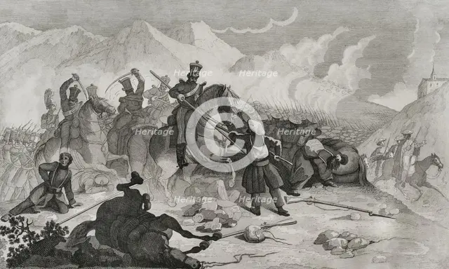 First Carlist War, (1833-1840): Northern Front, 1842. Creator: Pedro Celestino Mare.