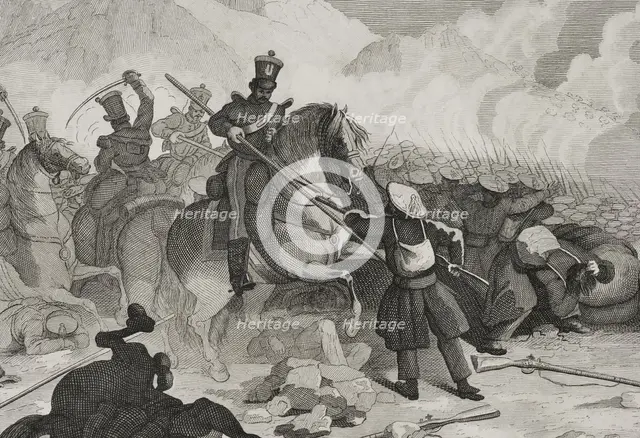 First Carlist War, (1833-1840): Northern Front, 1842. Detail.  Creator: Pedro Celestino Mare.