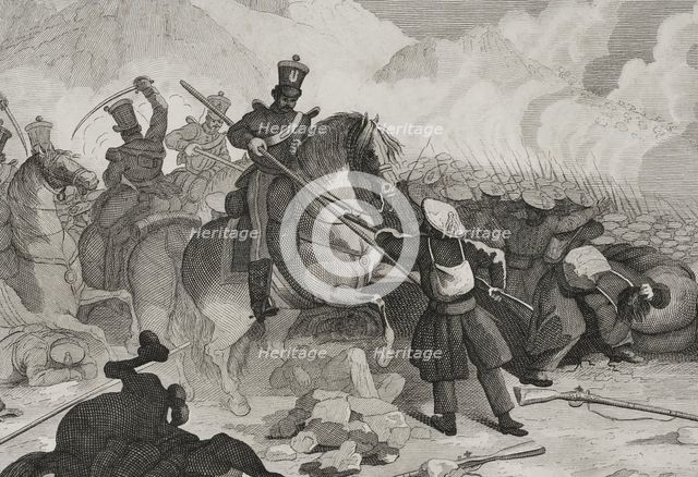 First Carlist War, (1833-1840): Northern Front, 1842. Detail.  Creator: Pedro Celestino Mare.