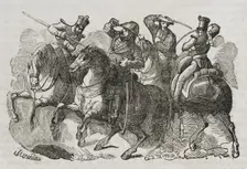 First Carlist War, (1833-1840): Attack to Balmaseda, the leader of the Carlist faction, 1842. Creators: Manuel Miranda, Ortega