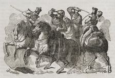 First Carlist War, (1833-1840): Attack to Balmaseda, the leader of the Carlist faction, 1842. Creators: Manuel Miranda, Ortega