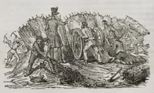 First Carlist War, (1833-1840): Action at Vargas, November 3, 1833, (1842). Creator: Unknown