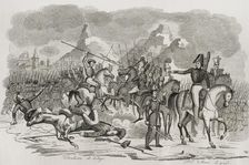 First Carlist War, (1833-1840): Action of Zalduendo, 1842. Creator: Pedro Celestino Mare