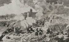 First Carlist War, (1833-1840), Action of Larrasoaña, (24 June 1836), Navarre, 1845. Creator: Jose Gomez