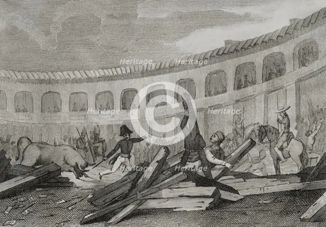 First Carlist War, (1833-1840): Anti-clerical riots of 1835, (1845).  Creator: Martinez.