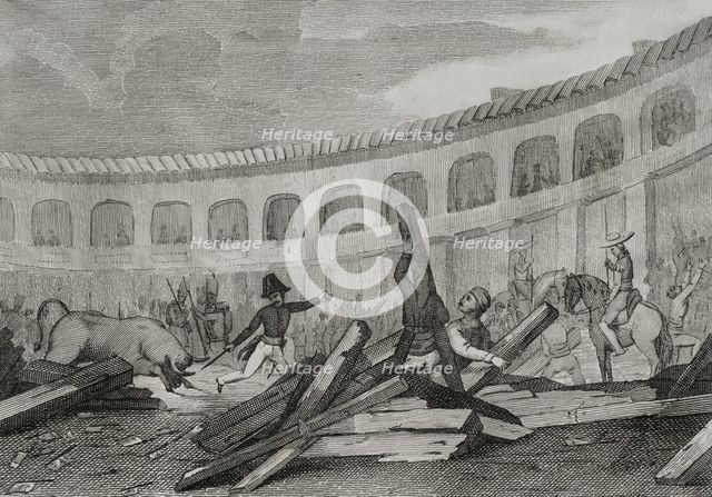 First Carlist War, (1833-1840): Anti-clerical riots of 1835, (1845).  Creator: Martinez.