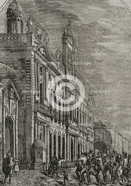 First Carlist War, (1833-1840): Anti-clerical riots of 1835, (1845). Creator: Martinez.