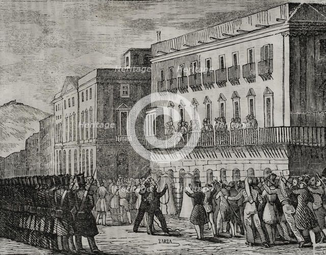 First Carlist War, (1833-1840): Assassination of General Bassa, 1835 (1845). Creator: Unknown.