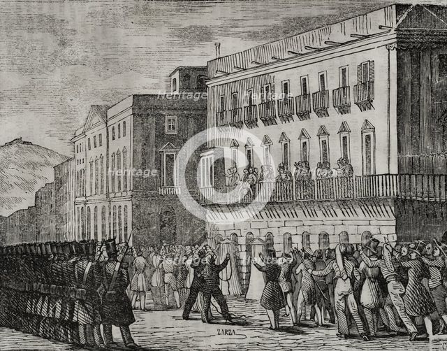 First Carlist War, (1833-1840): Assassination of General Bassa, 1835 (1845). Creator: Unknown.