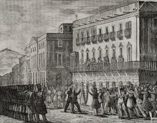 First Carlist War, (1833-1840): Assassination of General Bassa, 1835 (1845). Creator: Unknown