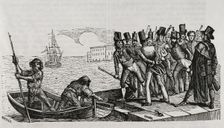 First Carlist War, (1833-1840), Barcelona, Catalonia, 1836, (1845). Creators: Chamorro, Miranda