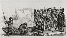 First Carlist War, (1833-1840), Barcelona, Catalonia, 1836, (1845). Creators: Chamorro, Miranda