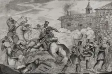 First Carlist War (1833-1840): Battle of Villarrobledo (20 September 1836), 1845. Creators: Antonio Gómez y Cros, Jose Gomez