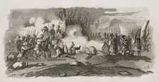 First Carlist War, (1833-1840): Battle of Alsasua, April 22, 1834, (1842). Creator: Pedro Celestino Mare