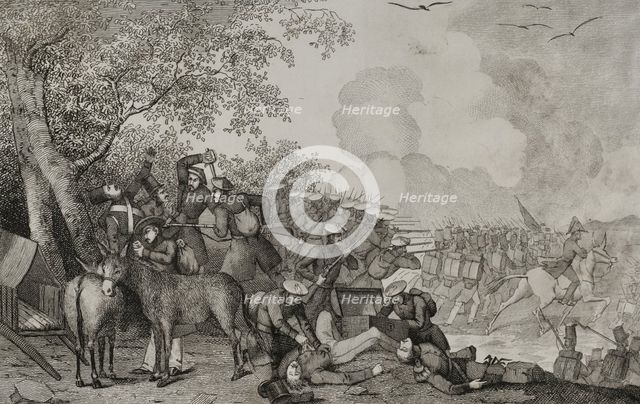 First Carlist War, (1833-1840): Battle of Elzaburu, (12 March 1835), 1845. Creator: Miranda.