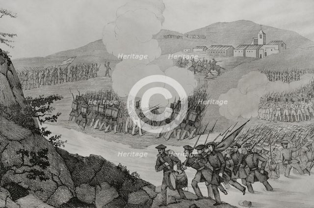First Carlist War, (1833-1840): Battle of Mendigorria, (16th July 1835), 1845 .  Creator: Manuel Miranda.