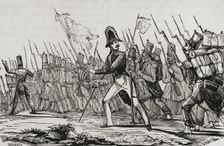 First Carlist War, (1833-1840): Carlist uprising in Morella, 1838. Creator: Gaspar