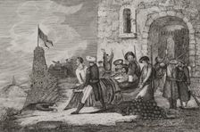 First Carlist War, (1833-1840): First Siege of Bilbao, (1835), 1845. Creator: Francisco Sainz