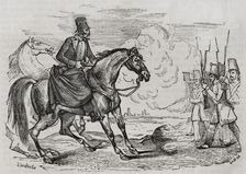 First Carlist War, (1833-1840): Jerónimo Merino Cob, known as Cura Merino (1769-1844), a..., 1842. Creator: Vicente Urrabieta