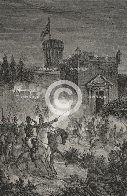 First Carlist War (1833-1840): Taking of Morella, 1879.  Creator: Jose Gomez.