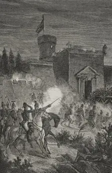 First Carlist War (1833-1840): Taking of Morella, 1879. Creator: Jose Gomez