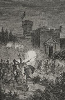 First Carlist War (1833-1840): Taking of Morella, 1879. Creator: Jose Gomez