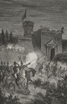 First Carlist War (1833-1840): Taking of Morella, 1879. Creator: Jose Gomez