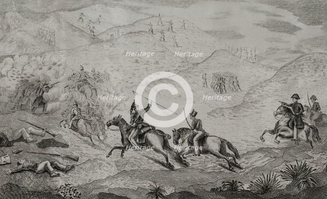 First Carlist War (1833-1840): The front in Valencia, Battle of Chiva (2nd April 1836), 1845. Creators: Antonio Gómez y Cros, Jose Gomez.
