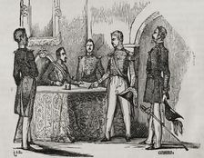 First Carlist War (1833-1840): The Lord Eliot Convention, 1845. Creator: Chamorro