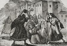 First Carlist War (1833-1840): Women killing friars, 1835, (1845). Creator: Unknown