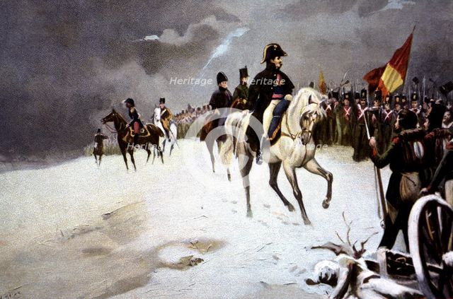 First Carlist War, General Espartero reviewing his troops before the battle of Luchana on Decembe…