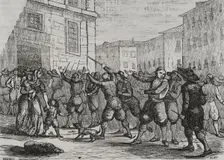 First Carlist War: Manacor, (Majorca Island), "Sa Llorençada" or "Es Rebumbori" (9 Aug 1835). Creator: Villegas