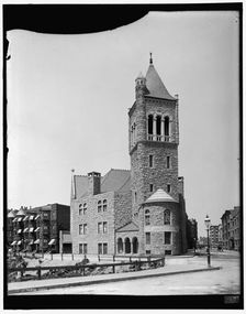 First Church of Christ Scientist, Boston, between 1890 and 1901. Creator: Unknown