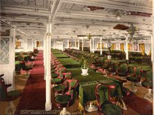 First Class Dining Room on Grosser Kurfurst, pub. C1899. Creator: American School (19th Century)