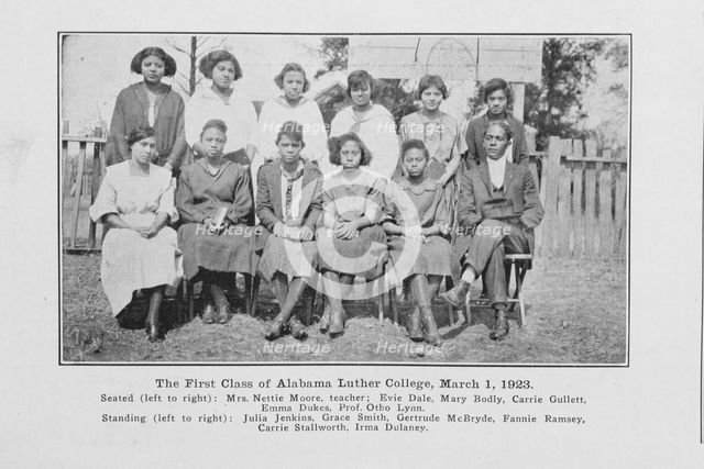 First Class of Alabama Luther College, March 1, 1923, 1927. Creator: Unknown.