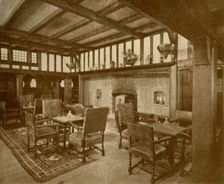 First Class Smoking-Room in the Cunard Liner "Franconia", . Creator: Unknown