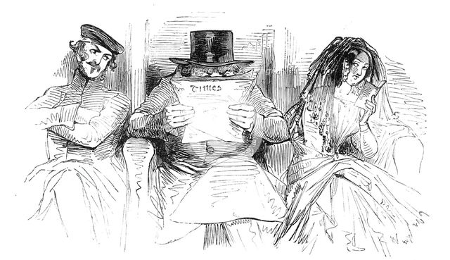 First class passengers, 1844. Creator: Unknown.