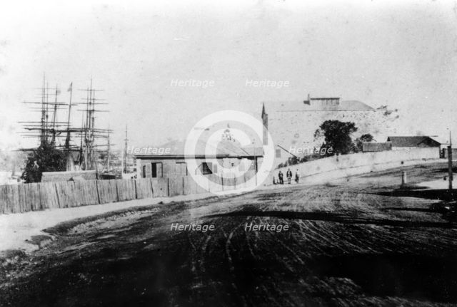 First Customs House on the Brisbane River, c1873. Creator: Unknown.