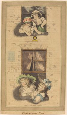 First and Second Floor, published 1791. Creator: Thomas Rowlandson
