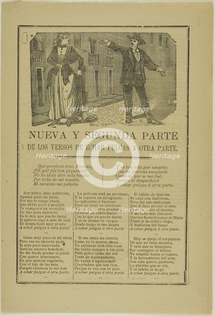 First and Second Part of the Verses..., n.d. Creator: José Guadalupe Posada.