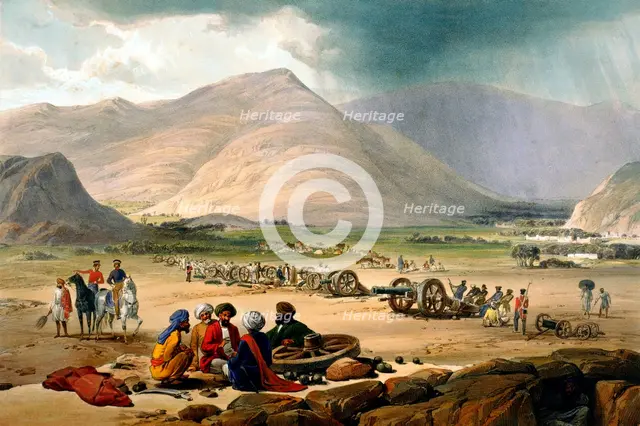 First Anglo-Afghan War, 1838-1842. Artist: James Atkinson