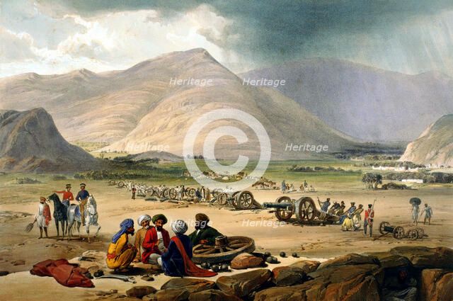 First Anglo-Afghan War, 1838-1842. Artist: James Atkinson