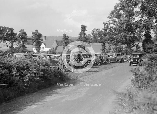 First Aid Nursing Yeomanry (FANY) trial or rally, 1931.   Artist: Bill Brunell.