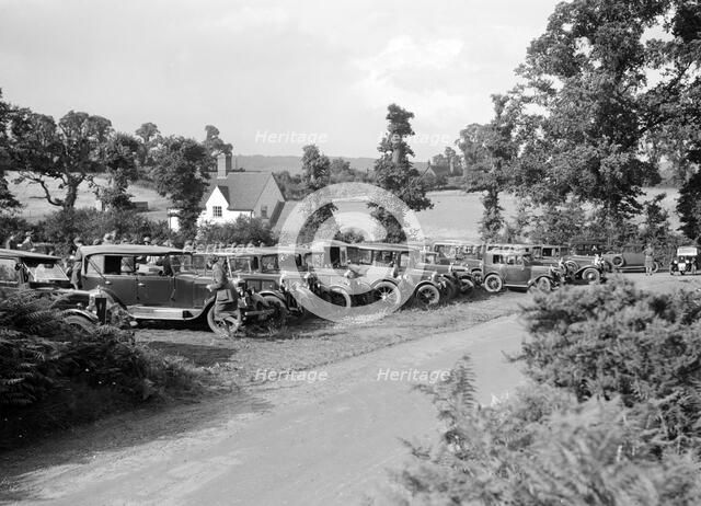 First Aid Nursing Yeomanry (FANY) trial or rally, 1931.   Artist: Bill Brunell.