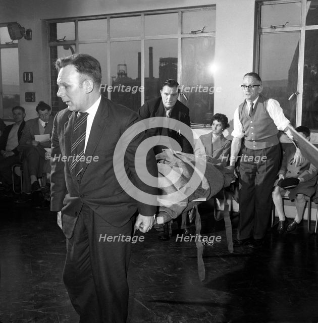 First aid competition, Mexborough, South Yorkshire, 1961. Creator: Michael Walters.