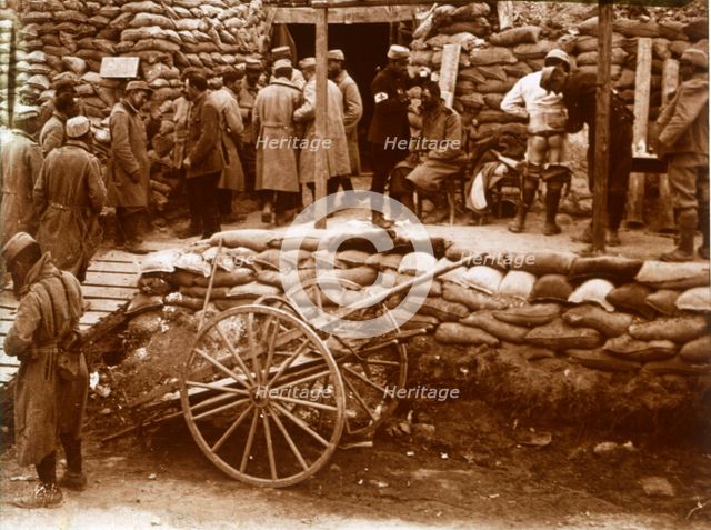 First-aid post, Ablain-Saint-Nazaire, Northern France, c1914-c1918. Artist: Unknown.