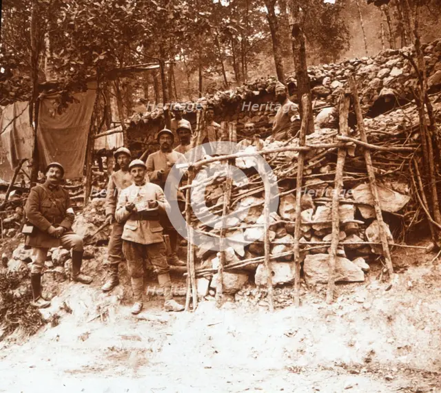 First-aid post, Argonne, northern France, c1914-c1918. Artist: Unknown.